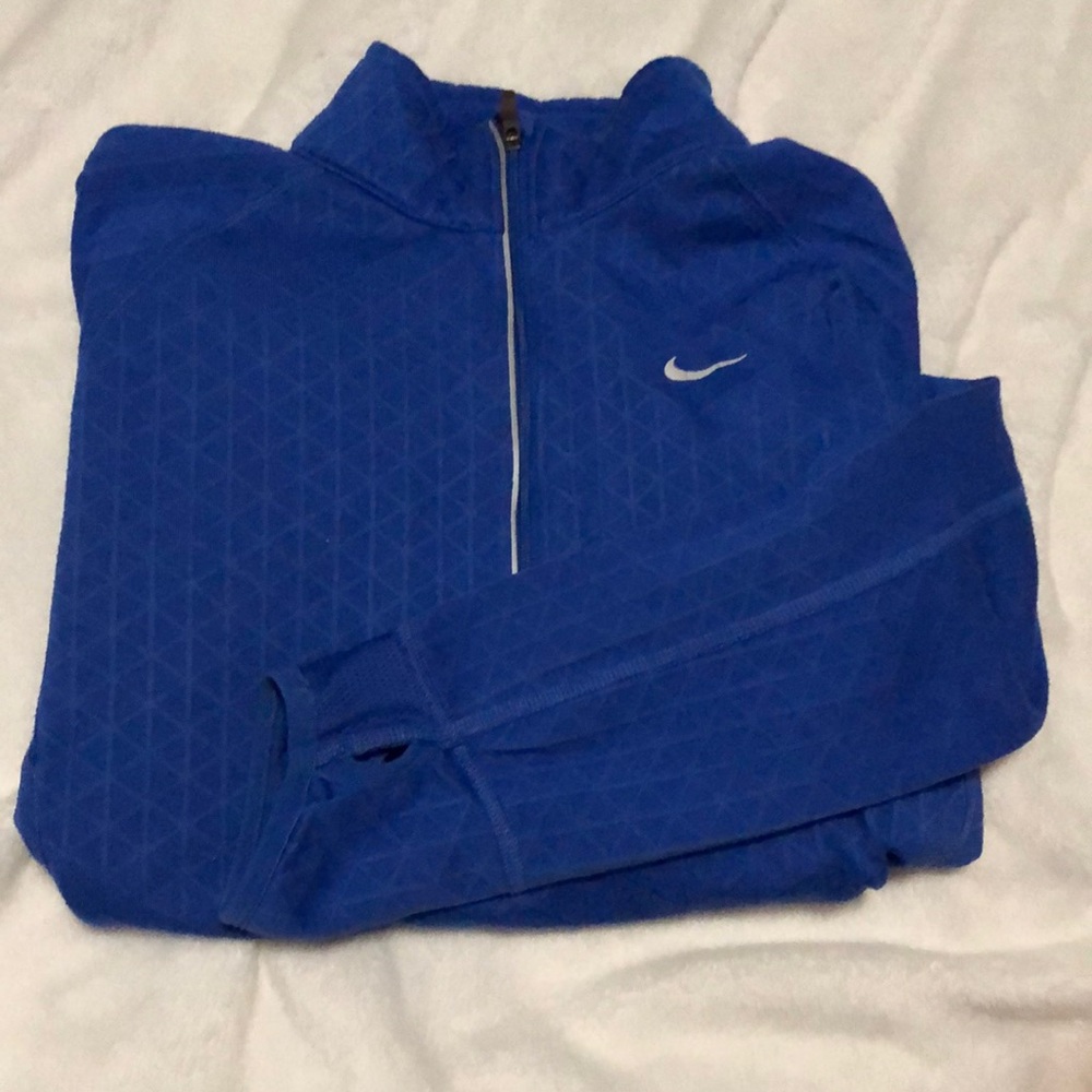 Blue NIKE quarter zip